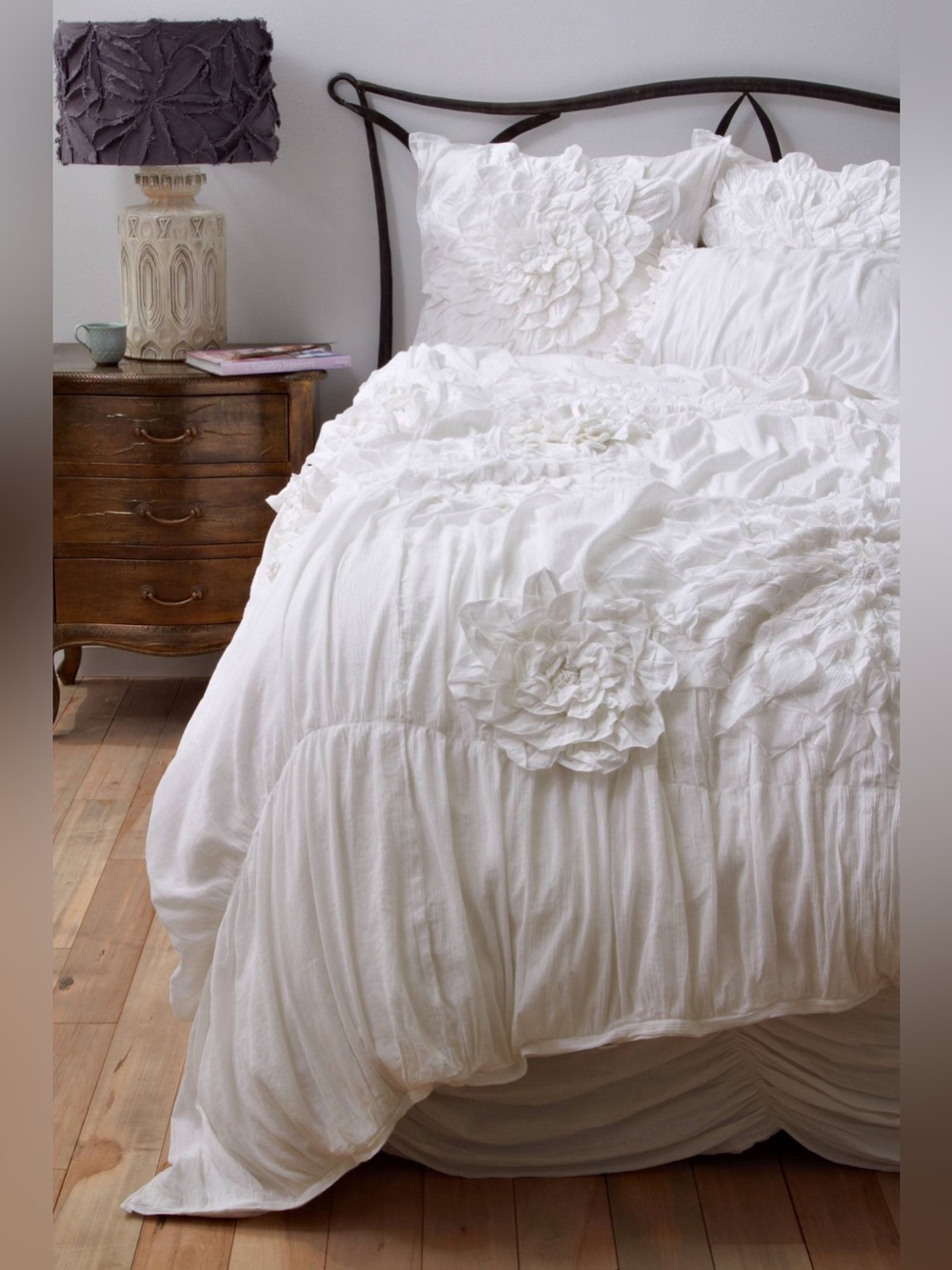 Anthropologie Georgina Duvet Cover + 2 Matching Pillow Cases (Bundle)